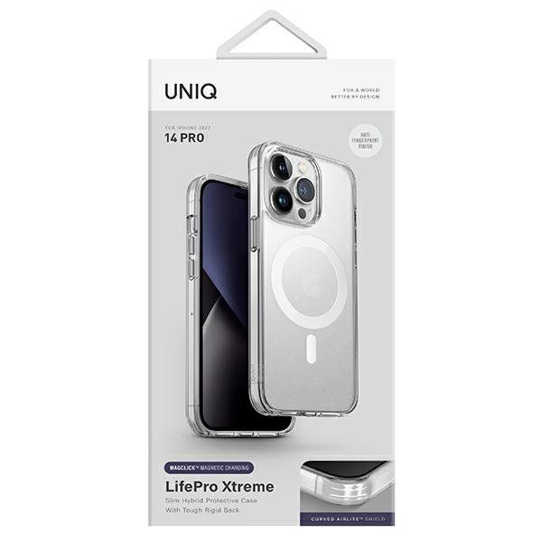 UNIQ etui LifePro Xtreme iPhone 14 Pro6,1&quot; Magclick Charging przeźroczysty/frost clear