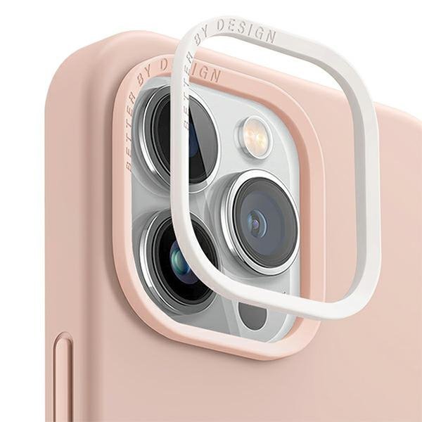UNIQ etui Lino iPhone 14 / 15 / 13 6,1&quot; różowy/blush pink