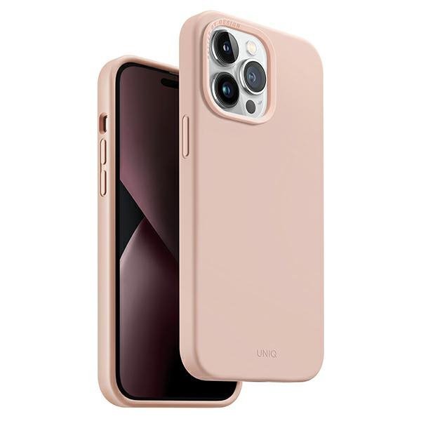UNIQ etui Lino iPhone 14 Pro Max 6,7&quot;różowy/pink blush