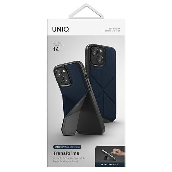 UNIQ etui Transforma iPhone 14 / 15 / 13 6,1&quot; Magclick Charging niebieski/electric blue