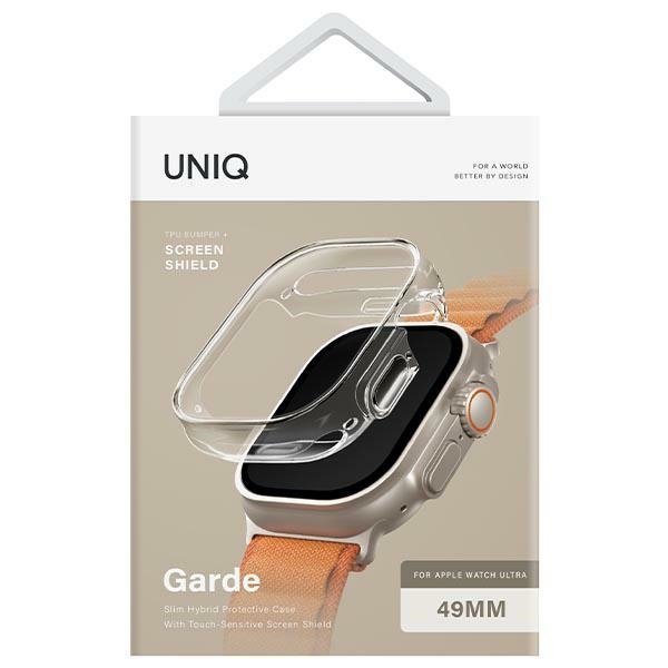 UNIQ etui Garde Apple Watch Ultra/Ultra2 49mmprzezroczysty/dove clear