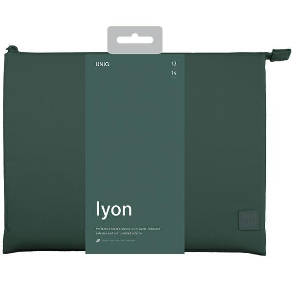 UNIQ etui Lyon laptop Sleeve 14&quot;zielony/forest green Waterproof RPET
