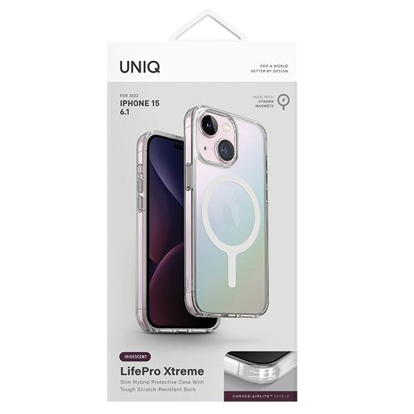 UNIQ etui LifePro Xtreme iPhone 15 / 14 / 13 6.1&quot; Magclick Charging opal/iridescent