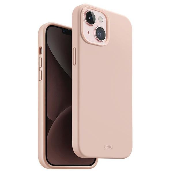 UNIQ etui Lino Hue iPhone 15 / 14 / 136.1&quot; Magclick Charging różowy/blush pink