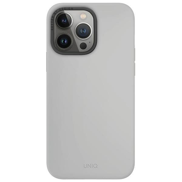 UNIQ etui Lino Hue iPhone 15 Pro Max6.7&quot; Magclick Charging jasnoszary/chalk grey