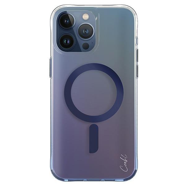 UNIQ etui Coehl Dazze iPhone 15 Pro Max 6.7&quot; Magnetic Charging niebieski/azure blue