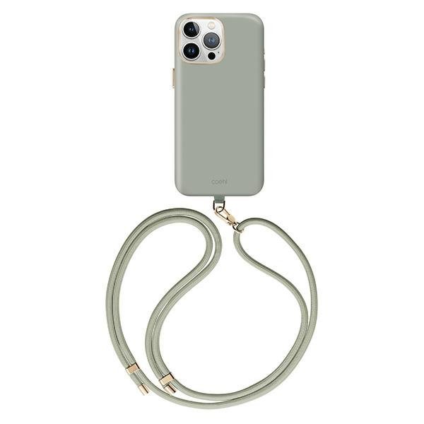 UNIQ etui Coehl Creme iPhone 15 Pro 6.1&quot;Magnetic Charging szałwia/soft sage