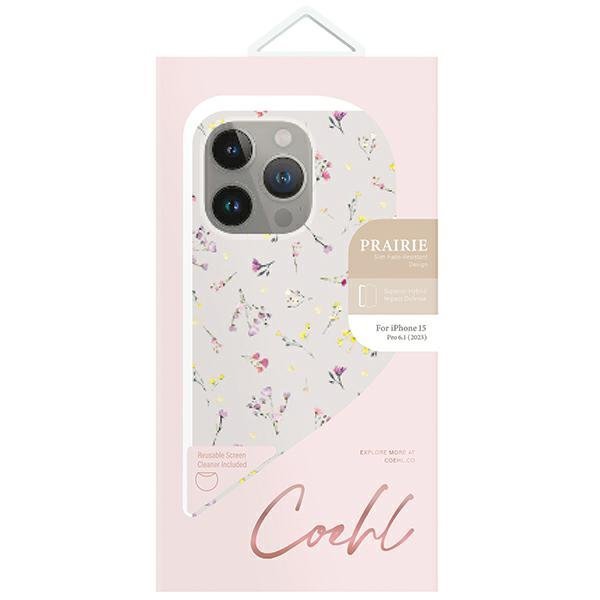 UNIQ etui Coehl Prairie iPhone 15 Pro6.1&quot;  beżowy/blush beige