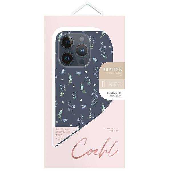 UNIQ etui Coehl Prairie iPhone 15 Pro6.1&quot;  granatowy/lavender blue