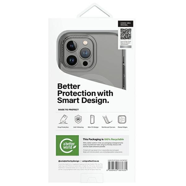 UNIQ etui LifePro Xtreme iPhone 15 ProMax 6.7&quot; Magclick Charging szary/frost grey
