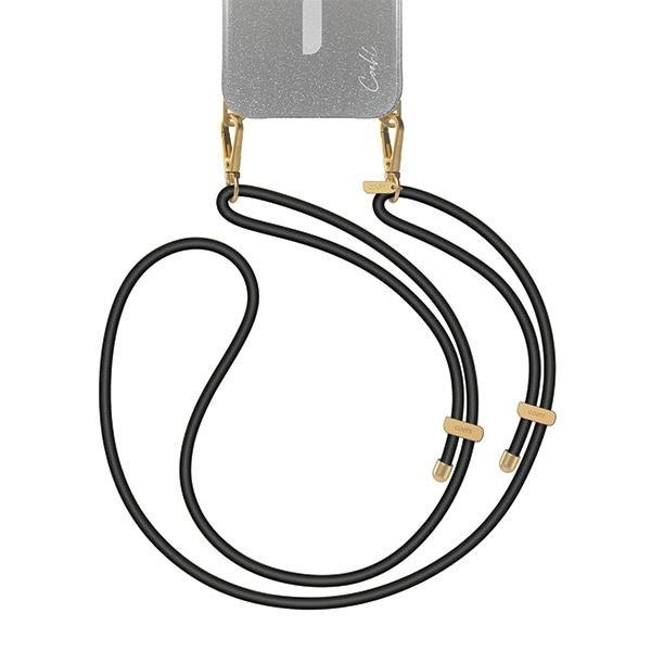 UNIQ Coehl Laurel uniwersalna smycz dotelefonu czarny/black