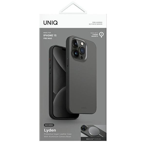 UNIQ etui Lyden DS iPhone 15 Pro Max6.7&quot; Magclick Charging niebiesko-czarny/washed blue-black