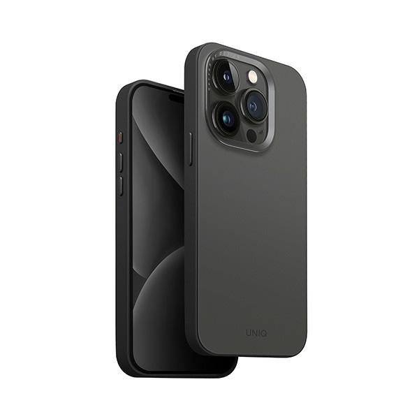 UNIQ etui Lyden DS iPhone 15 Pro 6.1&quot;Magclick Charging szaro-czarny/charcoal grey-black