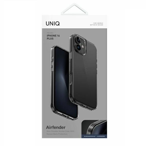 UNIQ etui Air Fender iPhone 16 Plus 6.7&quot;szary/smoked