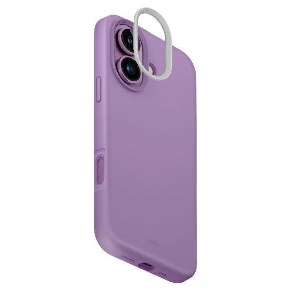 UNIQ etui Lino Hue iPhone 16 6.1&quot;Magclick Charging różowy/grape pink