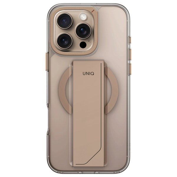 UNIQ etui Heldro Max iPhone 16 Pro 6.3&quot;  Magclick Charging złoty/taupe gold