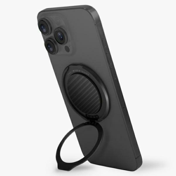 UNIQ Gripfit Premium 360 Magnetic        Mount&Kickstand Uchwyt Magnetyczny czarny/carbon black