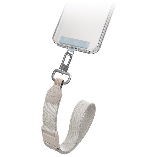 UNIQ Vista uniwersalna smycz do telefonu 2w1 niebiesko-beżowy/sky beige