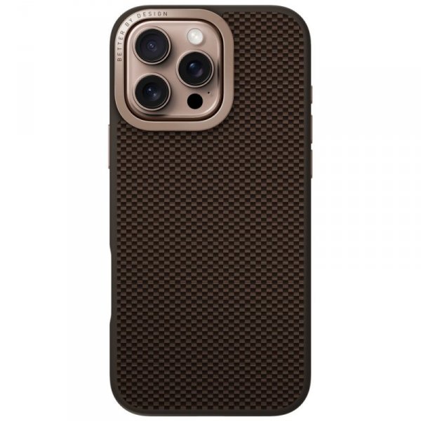 Etui UNIQ Keva Max do iPhone 16 Pro      Magclick Charging Camera Stand brązowy