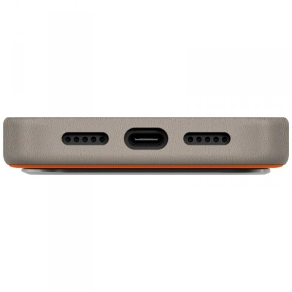Etui UNIQ Lyden DS do iPhone 17 Pro      Magclick Charging pomarańczowo/szary