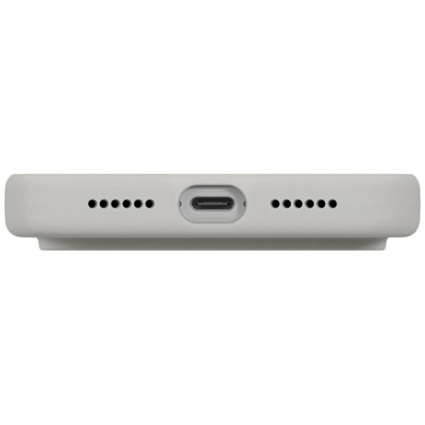 Etui UNIQ Lino do iPhone 17 Pro Max      Magclick Charging jasno szary