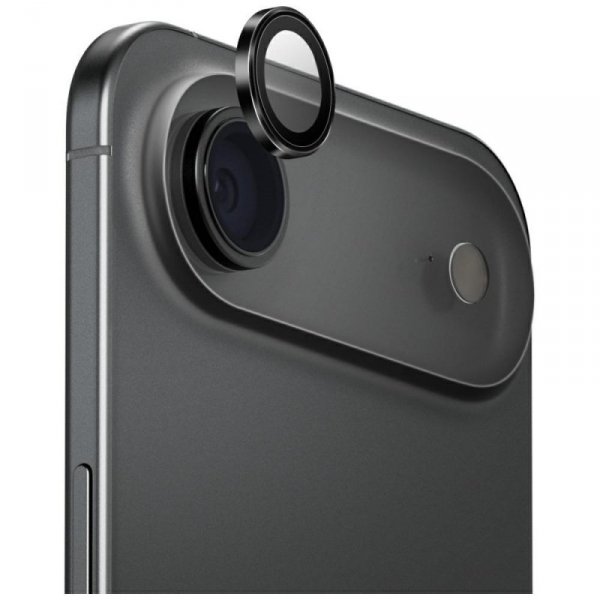 Szkło na obiektyw aparatu UNIQ Optix     Aluminium Camera Lens Protector do iPhone 17 Air z aplikatorem czarny