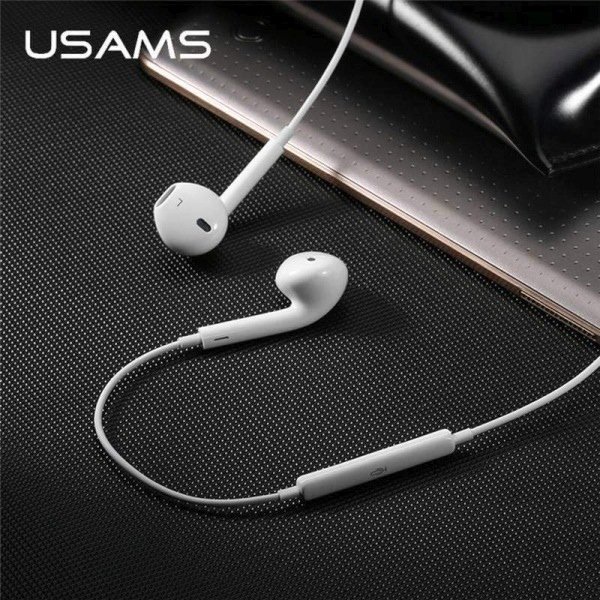 USAMS Słuchawki stereo EP-22 biały/white HSEP2201 jack 3,5mm