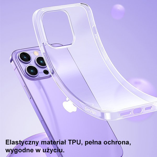 USAMS Etui Primary iPhone 14 Pro Max 6,7&quot; transparent IP14PMYS01 (US-BH798)