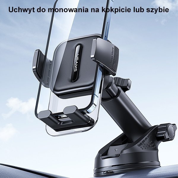 USAMS Uchwyt na kokpit/do szybyczarny/black ZJ072ZJ01 (US-ZJ072)