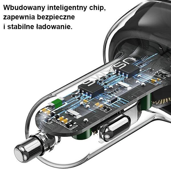 USAMS Ład. sam. 2xUSB-C 2xUSB-A C34 120WFast Charge niebieski/blue CC169CC01 (US-CC169)