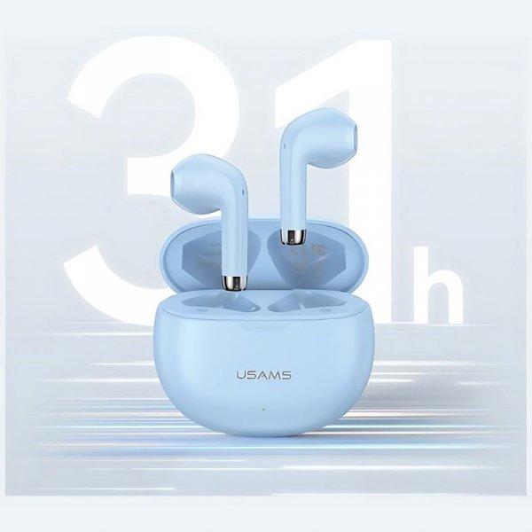USAMS Słuchawki Bluetooth 5.3 TWSRhymbo Series bezprzewodowe czarny/black BHUYO01 (US-YO17)