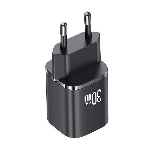 USAMS Ład. siec. CC254 30W GaNUSB-C/USB-A Fast Charging HC Series czarny/black CC254TC01
