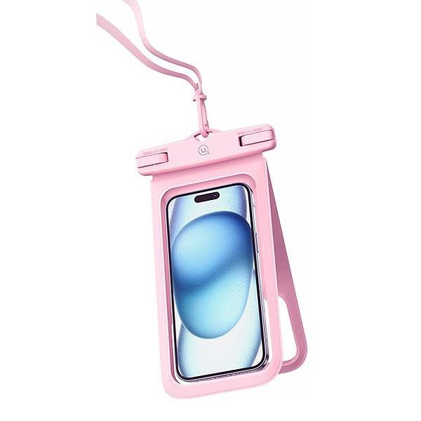 USAMS Etui wodoodporne podwójne 6.7&quot;IP68 różowy/pink FSD1403 (YD014)