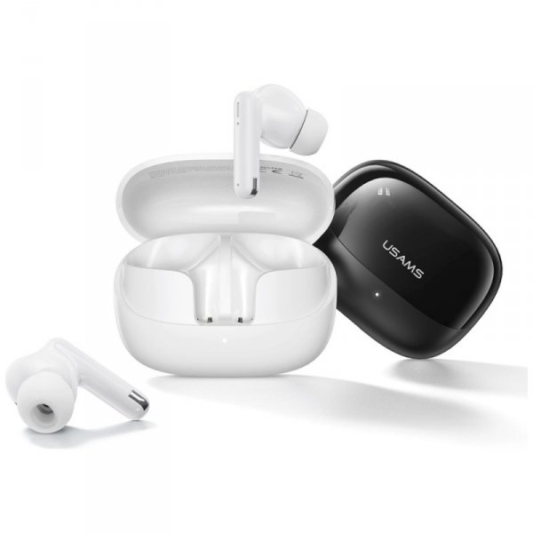 USAMS Słuchawki Bluetooth 5.3 IF27bezprzewodowe douszne biały/white