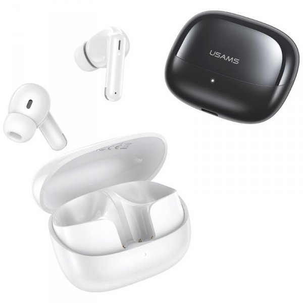USAMS Słuchawki Bluetooth 5.3 IF27bezprzewodowe douszne biały/white