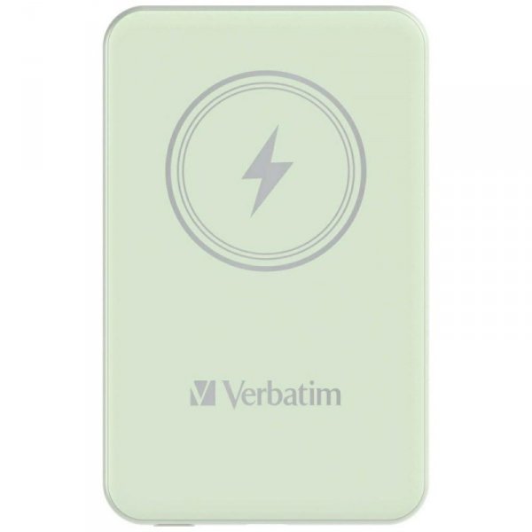 Verbatim Powerbank indukcyjny `n` Go 15W5000mAh Wireless Magnetic zielony/green 32241