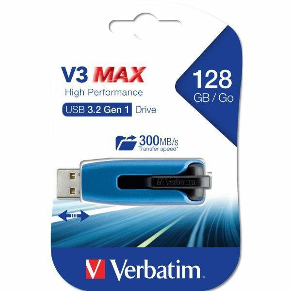 Verbatim Pendrive 128GB USB-A 3.2V3 MAX niebieski/blue 49808
