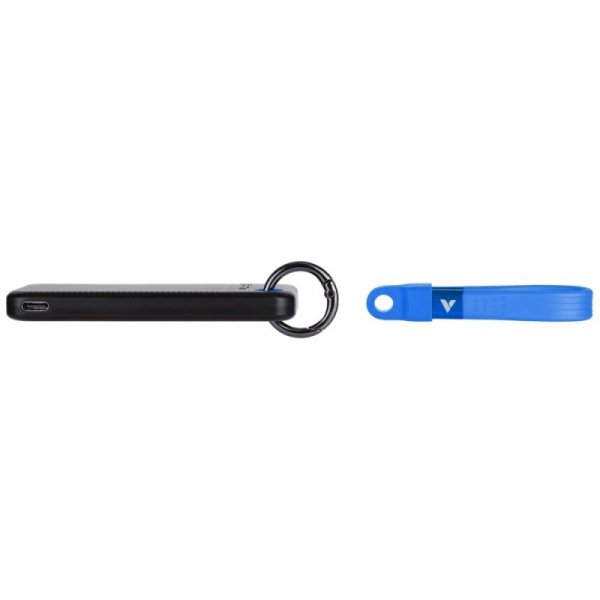 Dysk Zewnętrzny Verbatim Pocket SSD 1TB  - brelok do kluczy z kablem USB-C 3.2 gen.2 czarno-niebieski/black-blue 32191