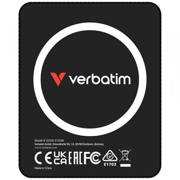 Dysk zewnętrzny Verbatim SnapBack Ultra  Slim SSD 512GB czarny 32335