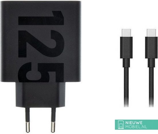 Ładowarka Sieciowa Motorola Wall Charger TurboPower 125W GaN USB-A w/ 1m USB-C, Black