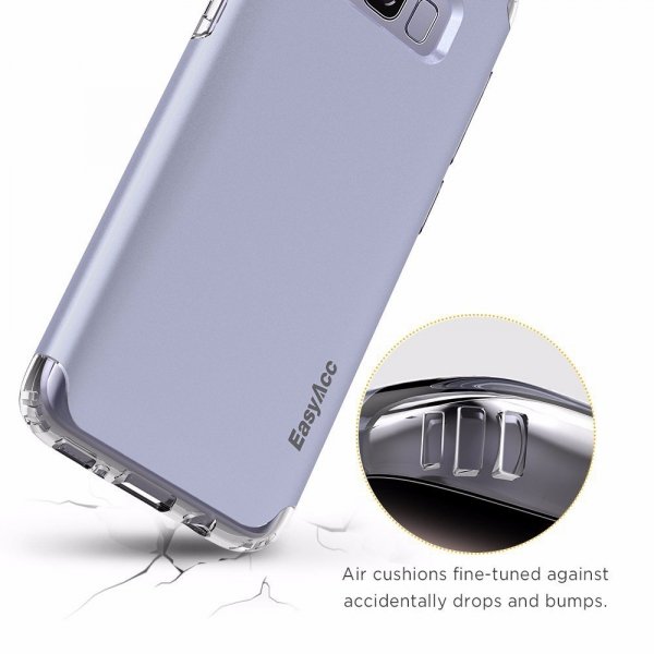EasyAcc Case Shockproof Protective Dual Layer Bumper TPU + PC Etui Slim Armor Samsung Galaxy S8 (blue)