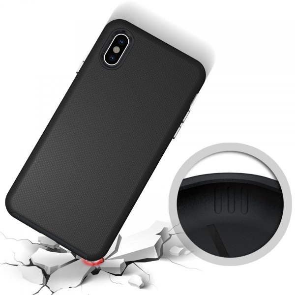 X-GUARD DUAL LAYER RUGGED CASE Pancerne etui iPhone XR (pink)