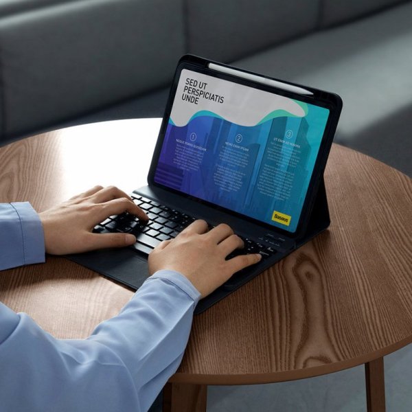 Baseus Brilliance etui z klawiaturą na iPad Pro 11&quot; (2018 / 2020 / 2021) biały (ARJK000002)