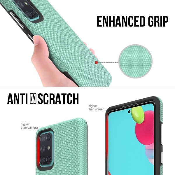 X-GUARD DUAL LAYER RUGGED CASE Pancerne etui Samsung Galaxy A72 4G / A72 5G (miętowy)