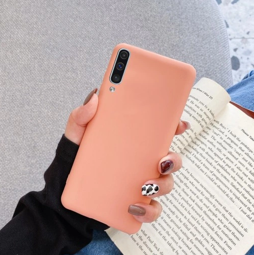 ETUI DO SAMSUNG A70 SILIKON KOLOR SOFT CASE różowy