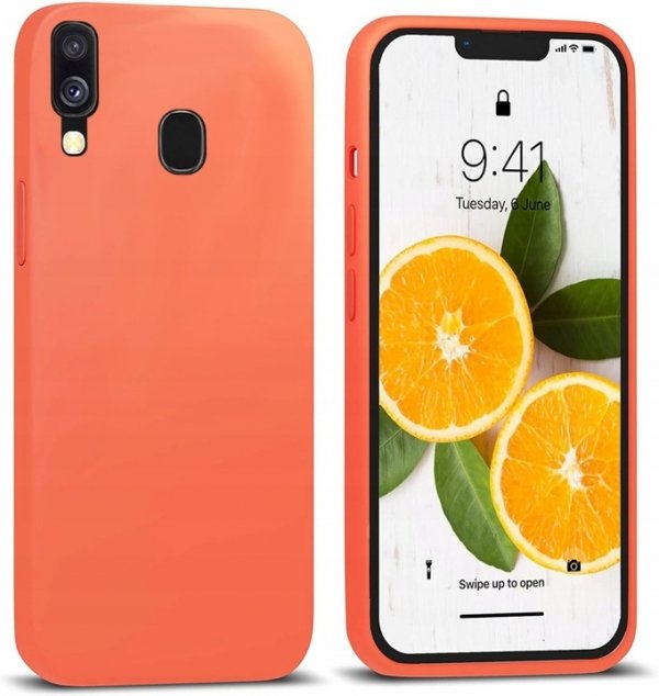 ETUI DO SAMSUNG A40 SILIKON KOLOR SOFT CASE różowy
