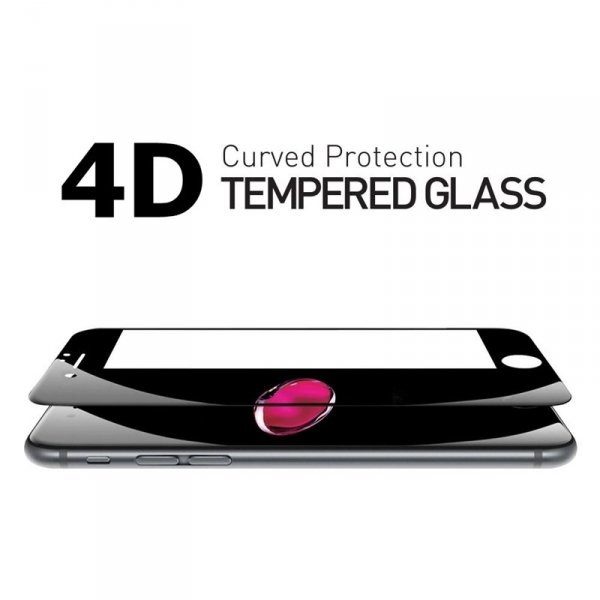 HardGlass MAX 5D - Szkło Hartowane na cały ekran do Apple iPhone 6 6S (4,7&quot;) kolor biały