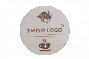 Kawowa podstawka - Twoje logo