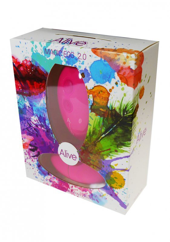 Jajko/wibr-Wibrator - Egg Remote control. Func.:10.Pink.AAA