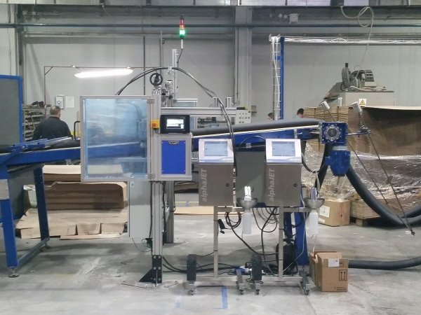 Linear traverse with inkjet printer marking